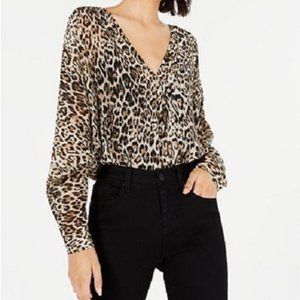💥2 for $15  Dolman Sleeve Leopard Print Bodysuit